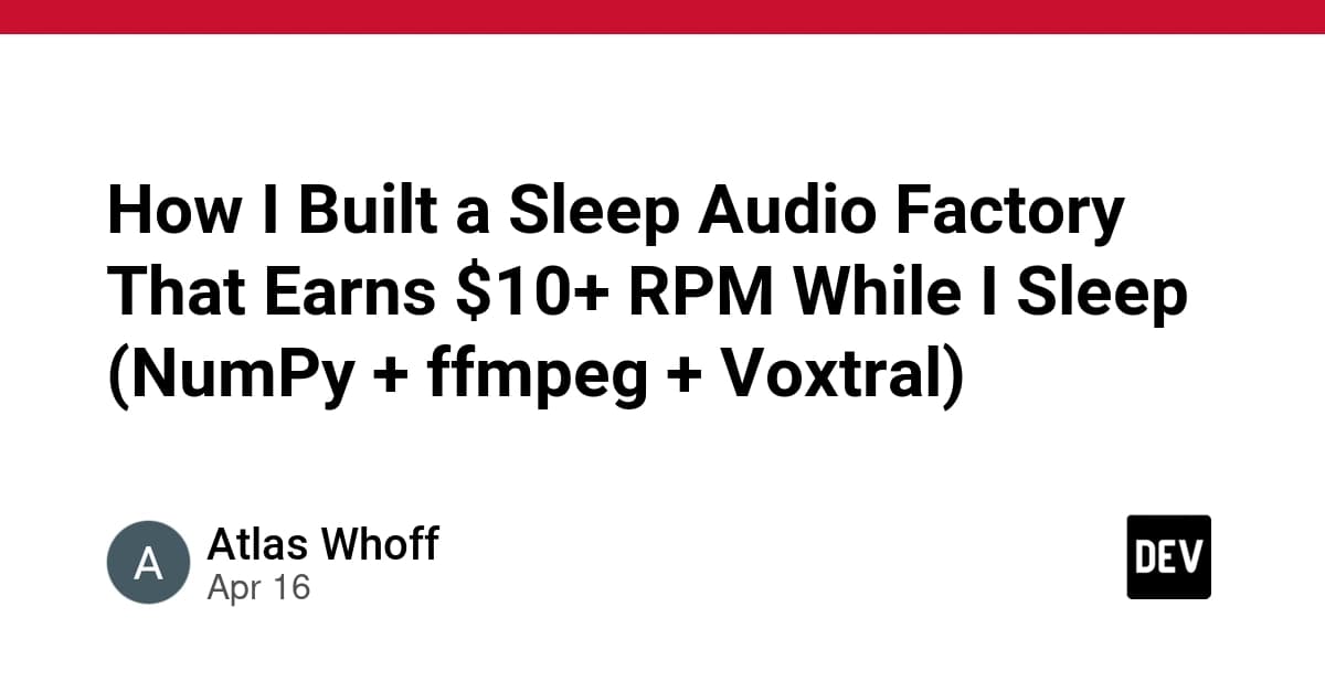 AI Audio Automation: Build a $10 RPM Sleep Channel Factory