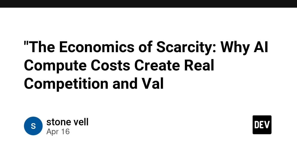 AI Compute Costs 2026: Why Scarcity Drives Real Value