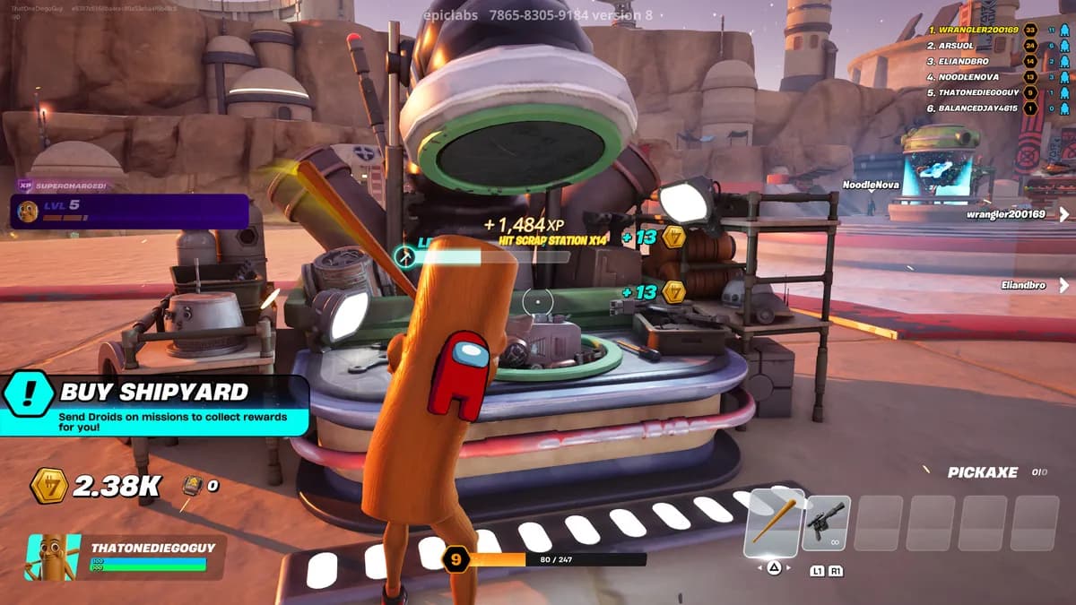 Companion droids provide buffs while following you