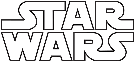 Star Wars takes the merged-letterform technique to an extreme