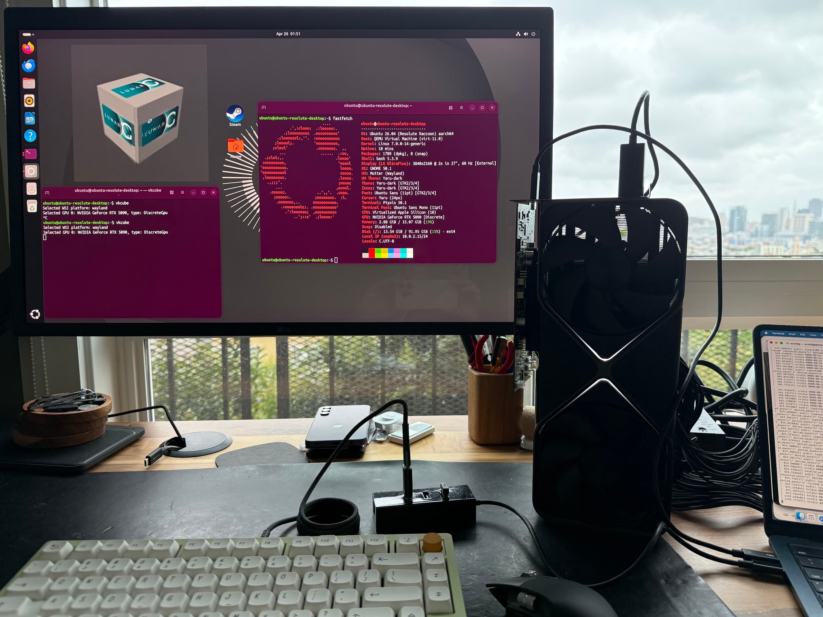 Can an RTX 5090 eGPU Turn a MacBook Air Into a Gaming PC?
