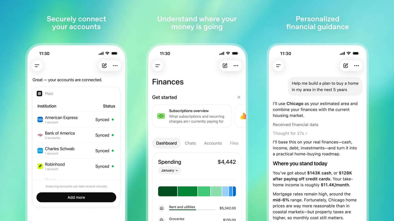 ChatGPT Adds Personal Finance Feature with Plaid Integration