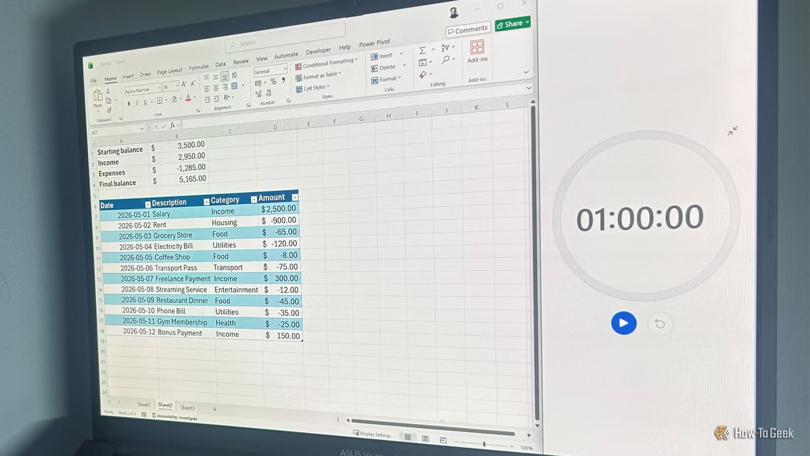 4 Excel Projects Beginners Can Build in Under an Hour