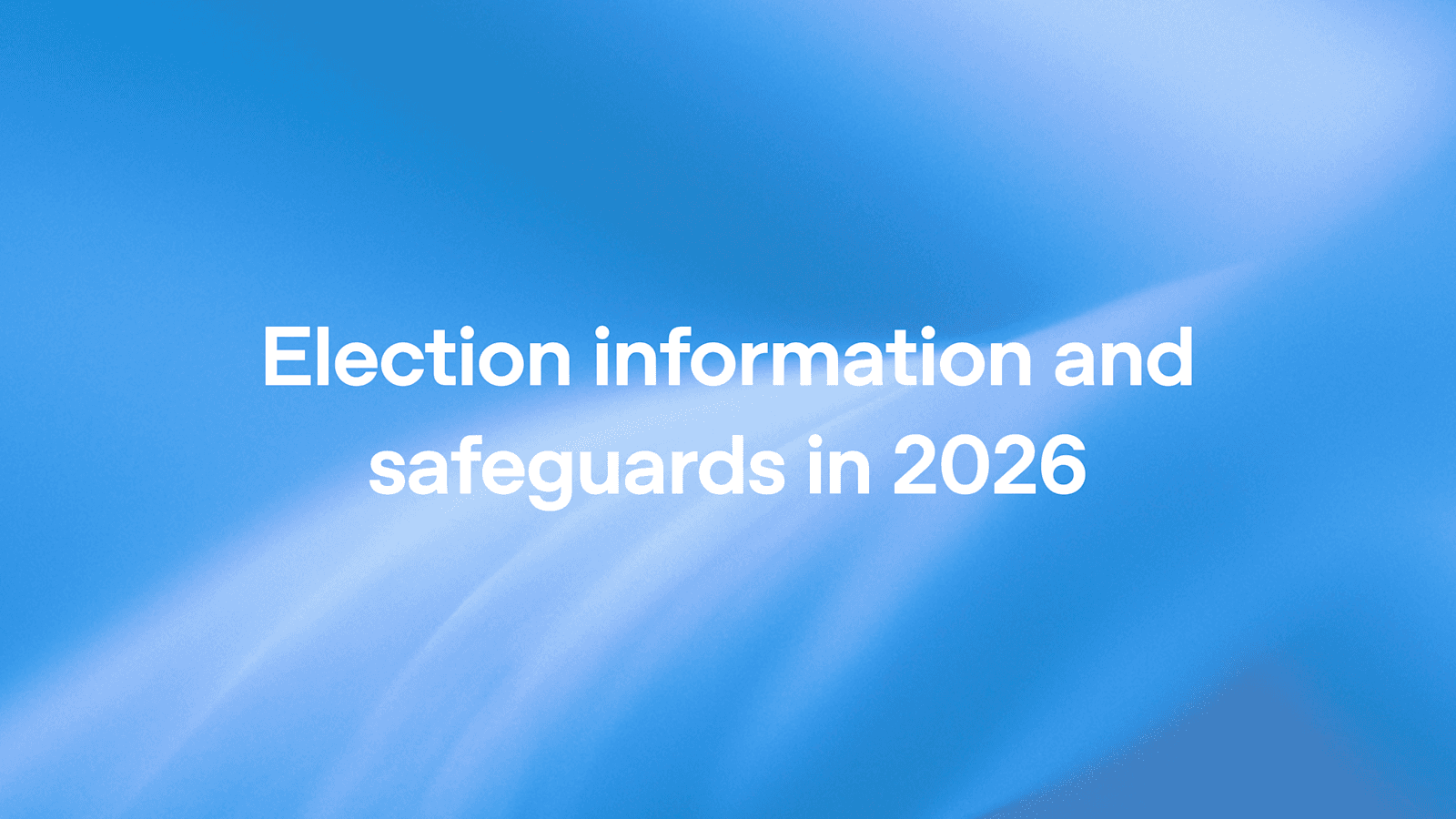 OpenAI Launches 2026 Election Safeguards With AP Vote Counts