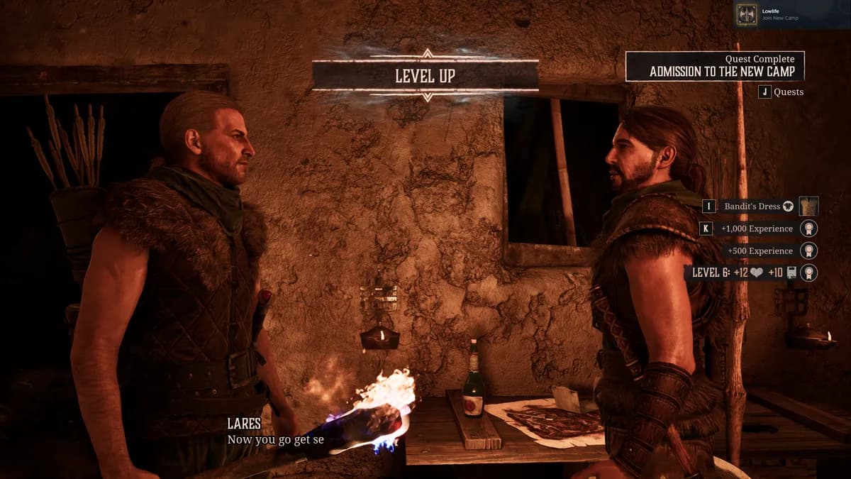 Fisk in the Old Camp marketplace sells the first purchasable armour