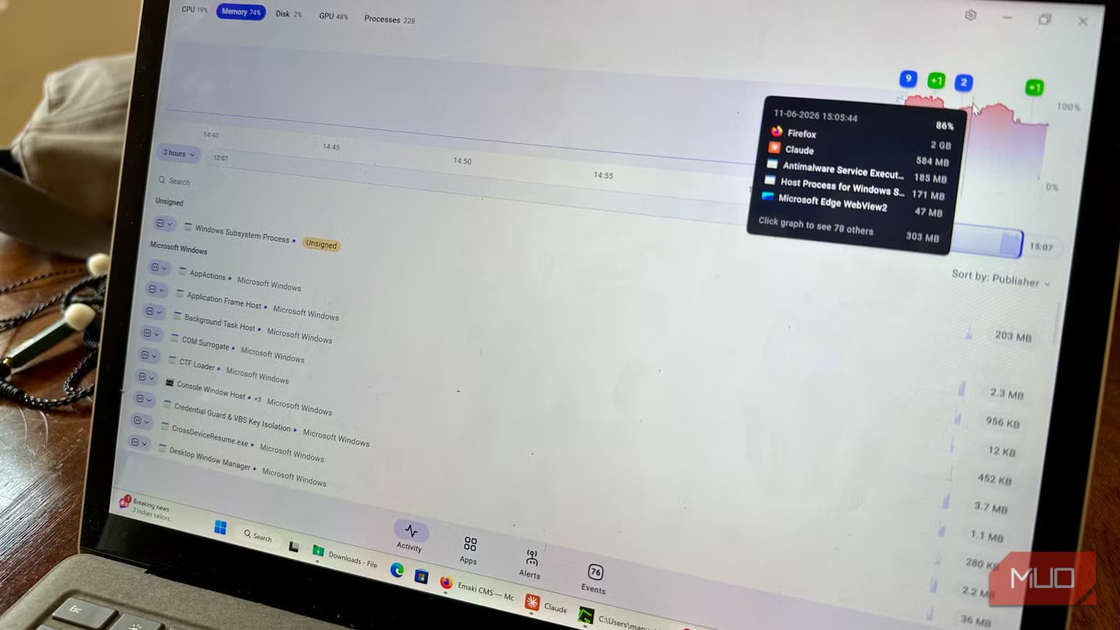 AppControl Gives Windows Task Manager the History It Always Needed