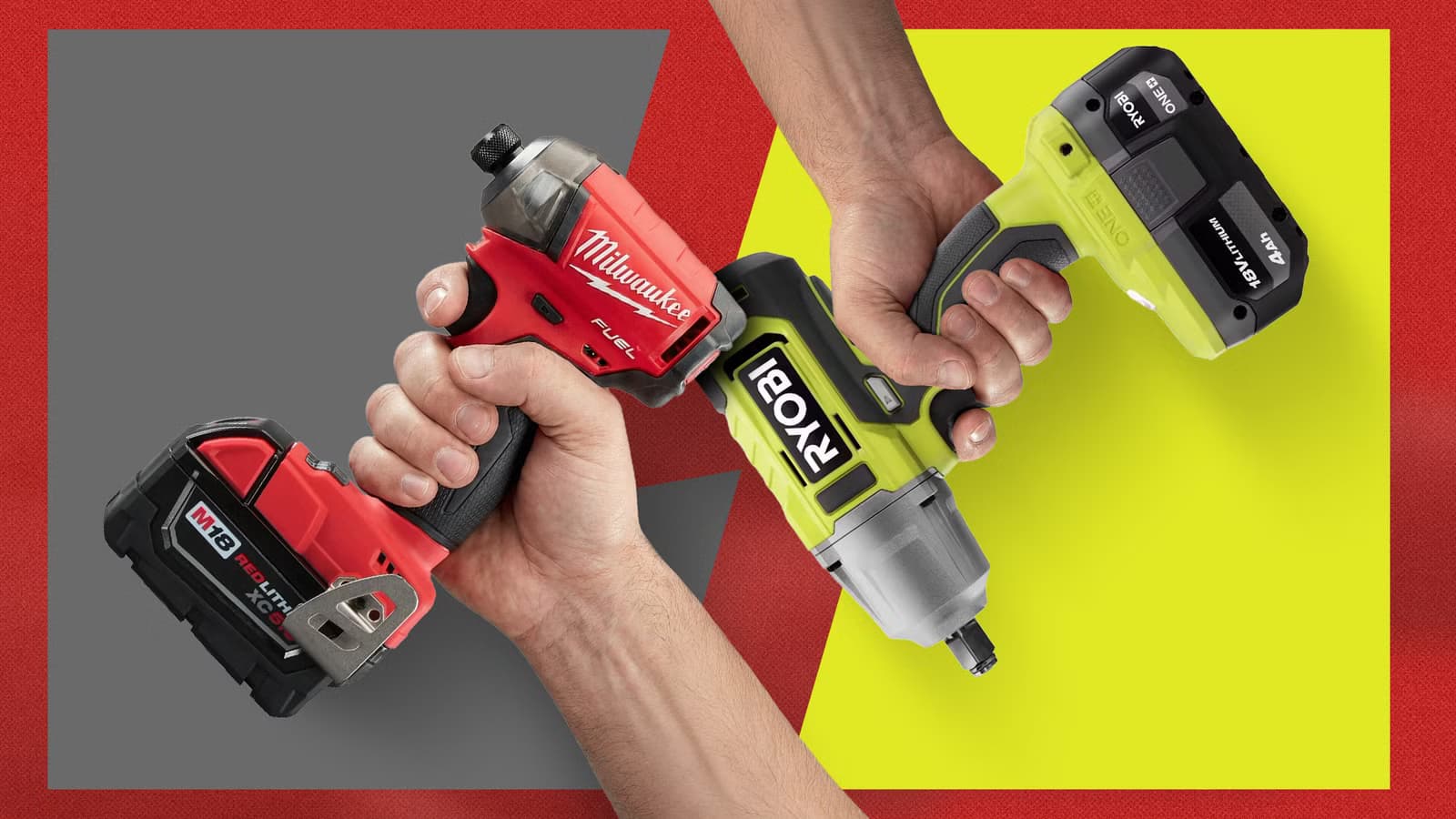 Ryobi أم Milwaukee: مالك واحد وأدوات مختلفة تماماً