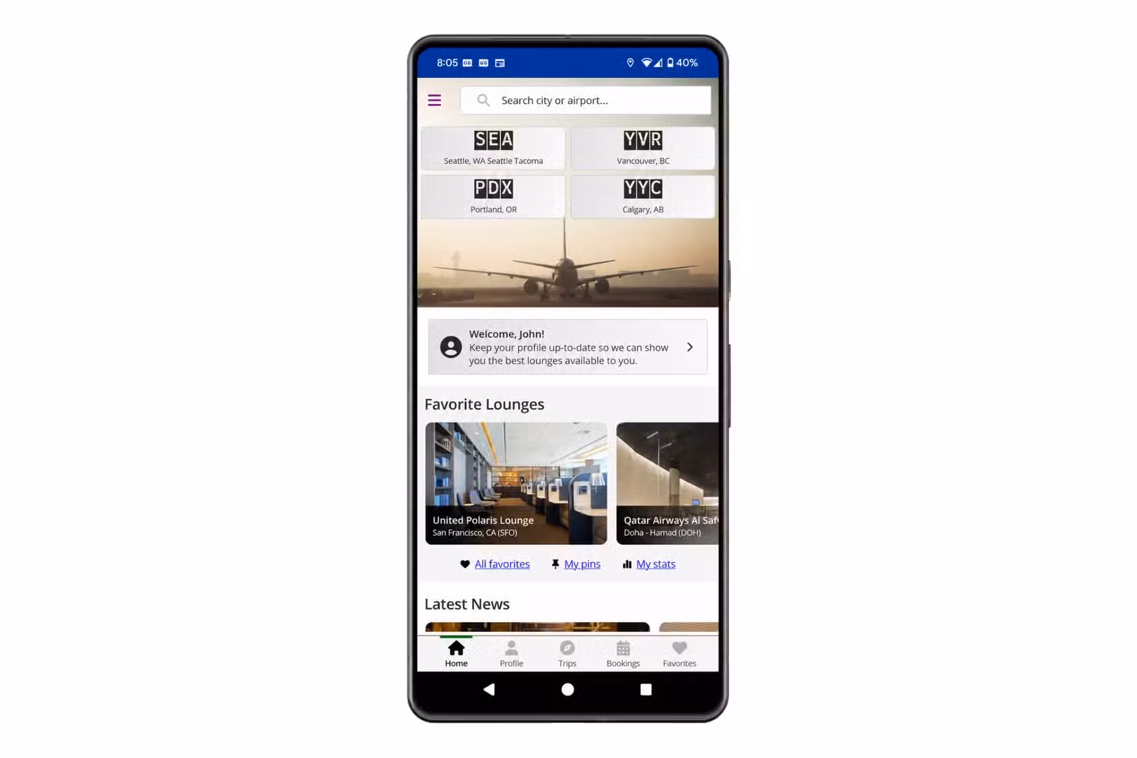 LoungeReview helps me avoid endless roaming at the airport.
