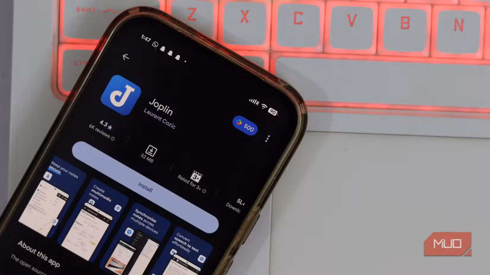 Joplin Android app on Google Play Store.