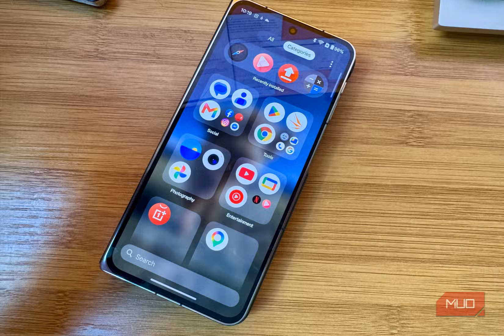Recent apps list on OnePlus Open