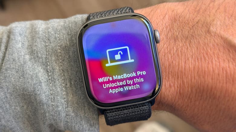 Apple Watch with the text, "Will