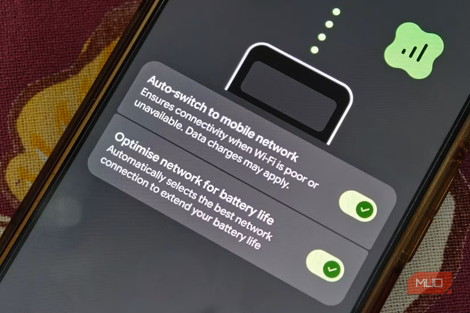 Optimized network for battery life enabled on Google Pixel 10 Pro