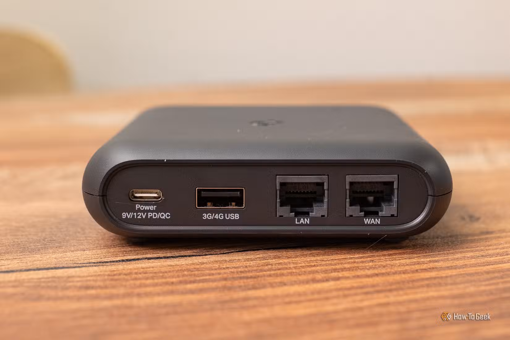 The rear ports on the TP-Link TL-WR1502X Travel Router.