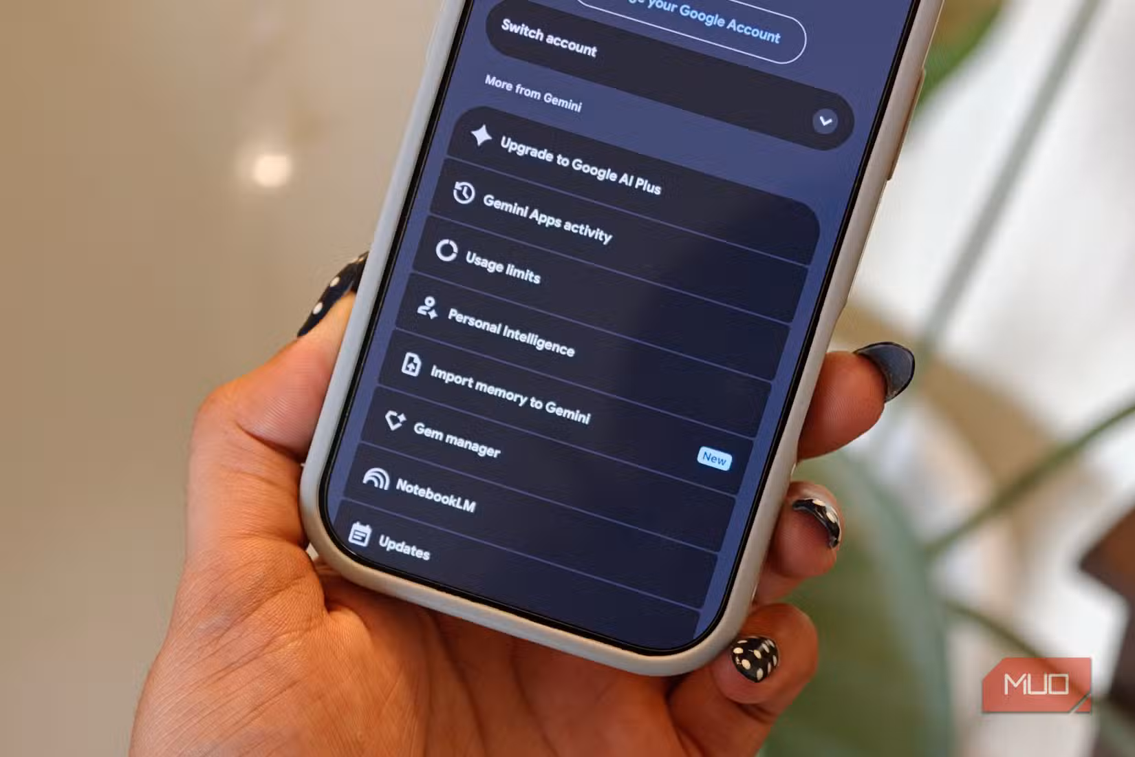 Personal Intelligence on Gemini app on iPhone 17