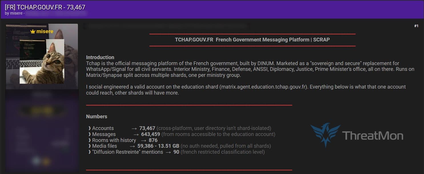 Tchap breach claims