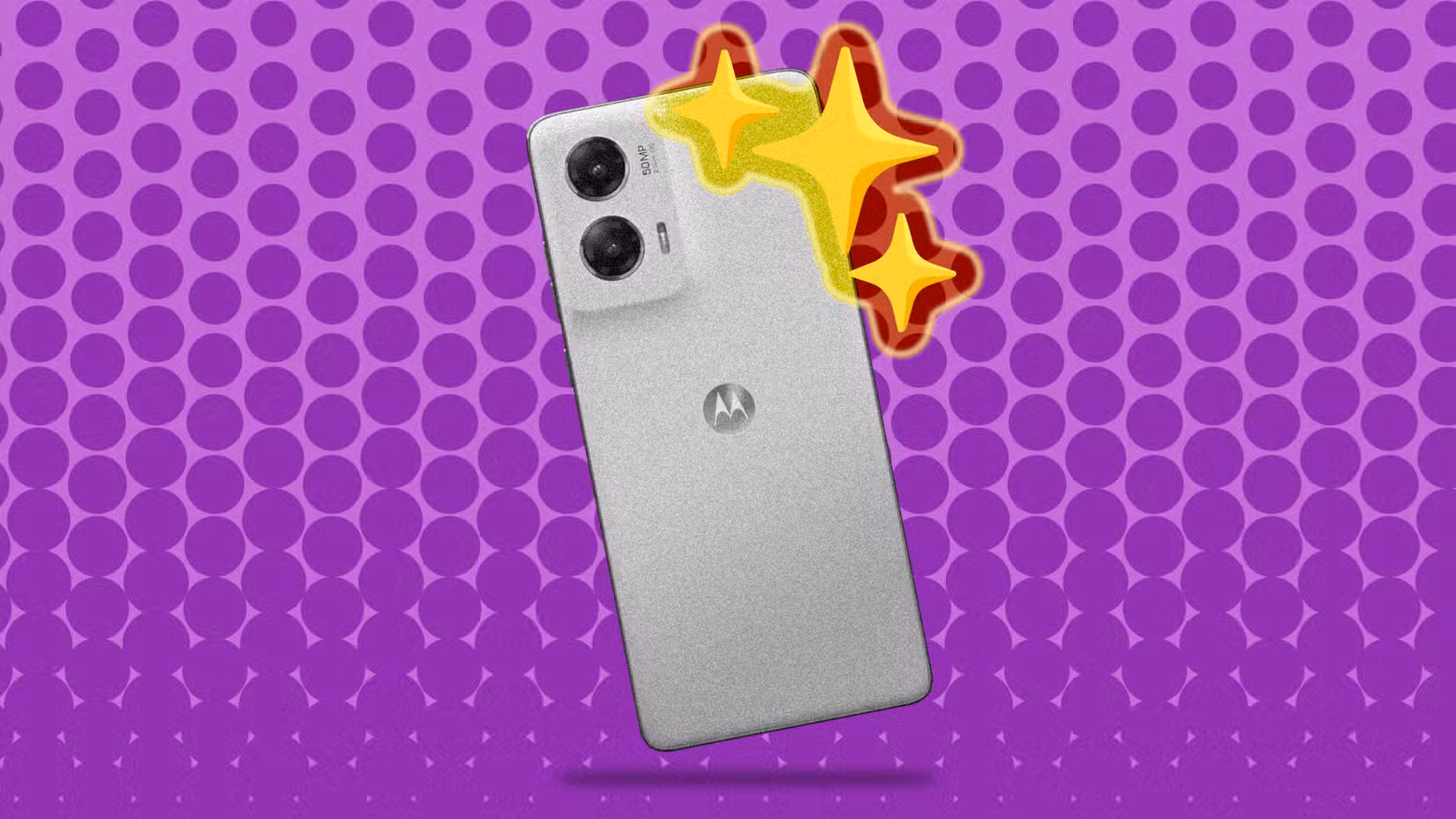 old Motorola phone sparkle