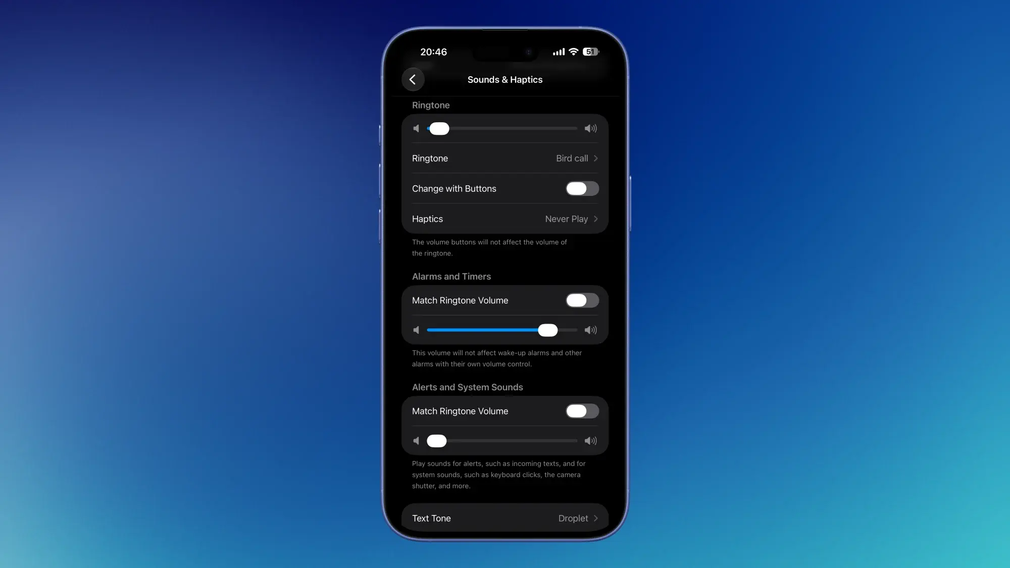 Volume settings in iOS 27