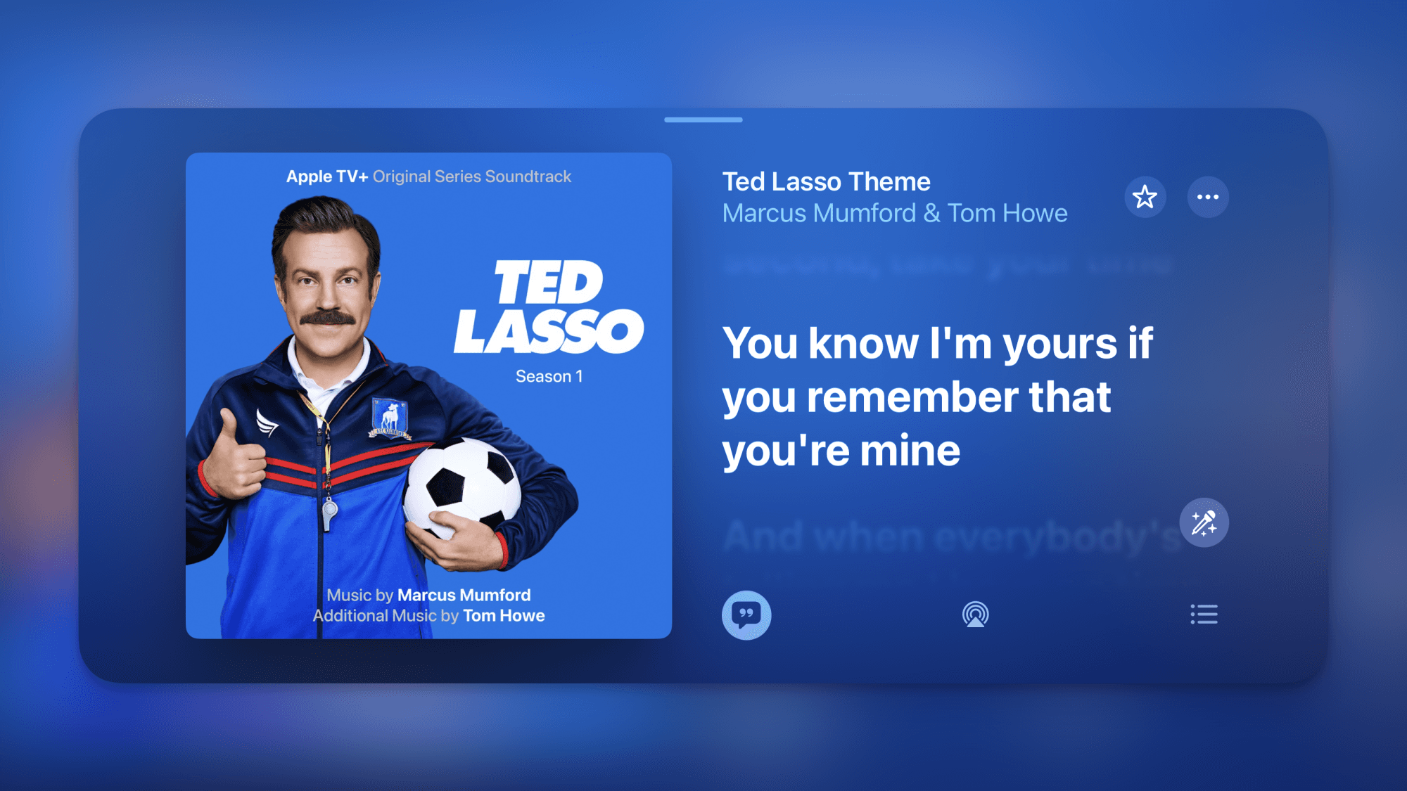Landscape mode for Apple Music app.
