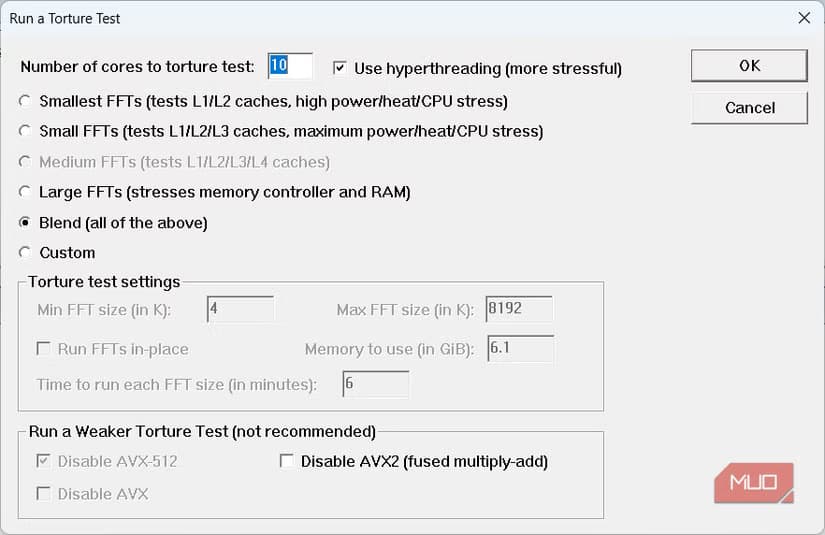 Prime95 on PC
