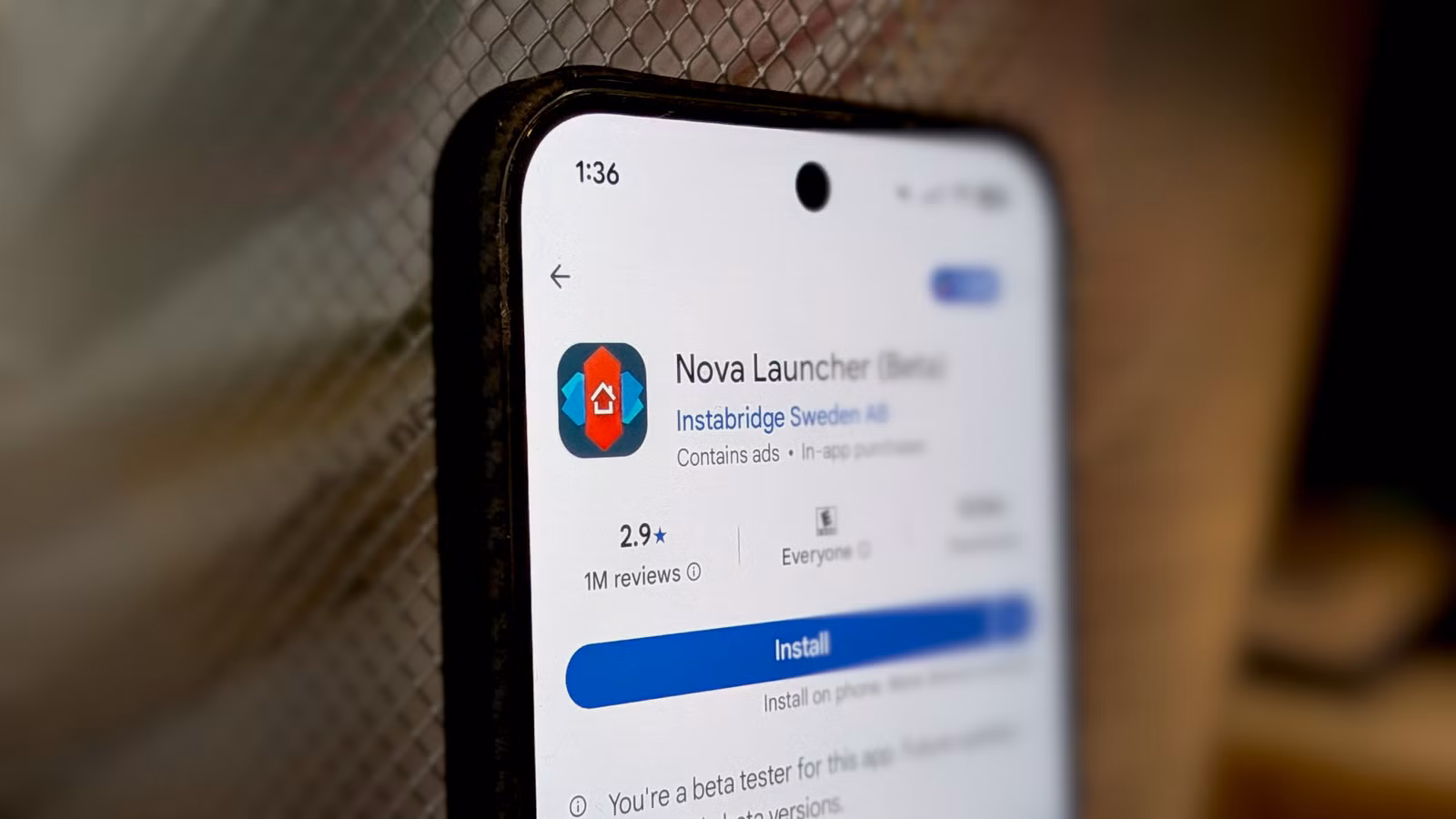 Nova Launcher in Google Play Store