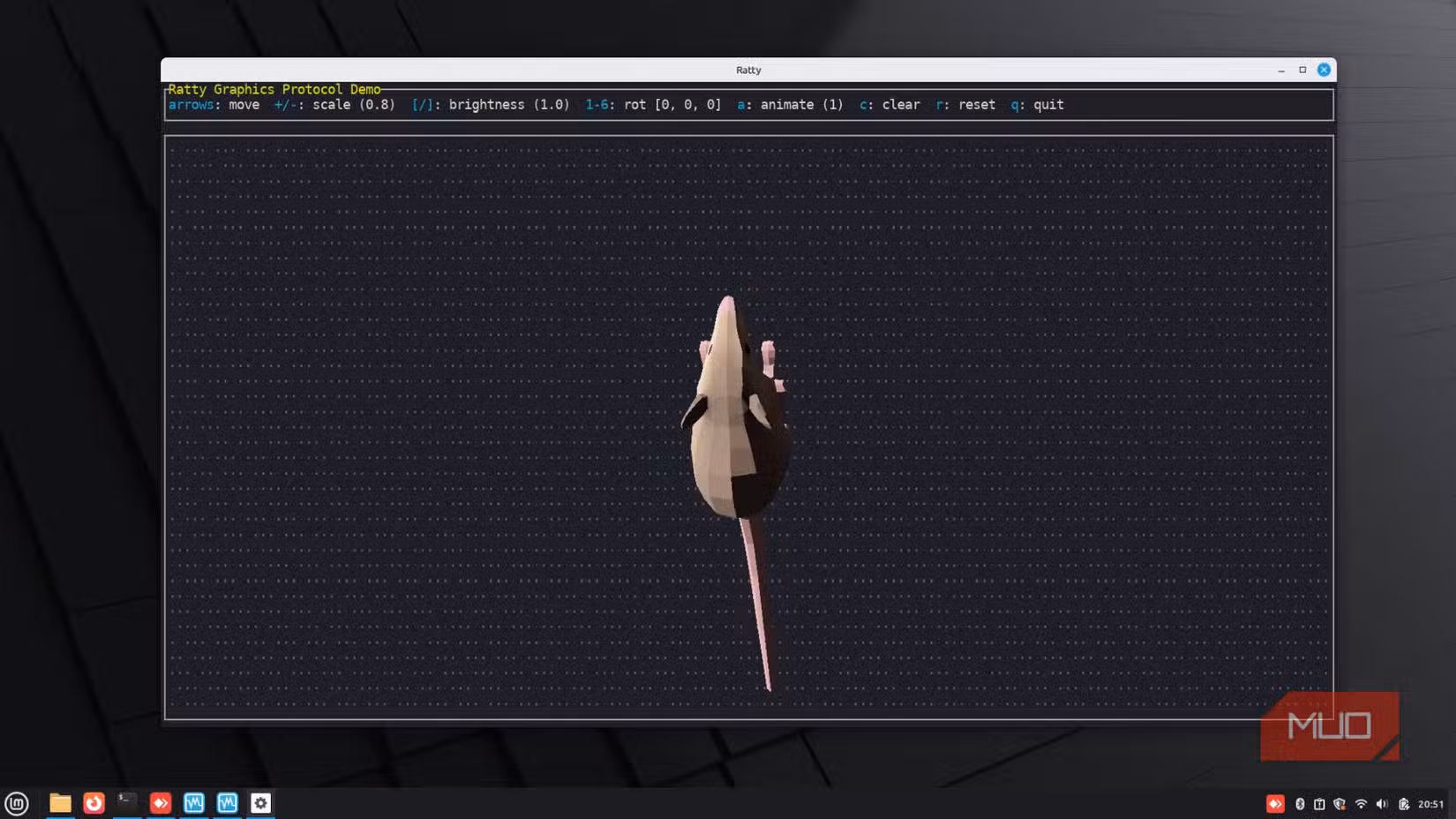 Ratty mouse demo.