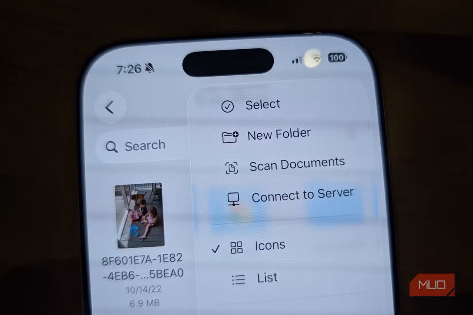 iphone scanning in files app