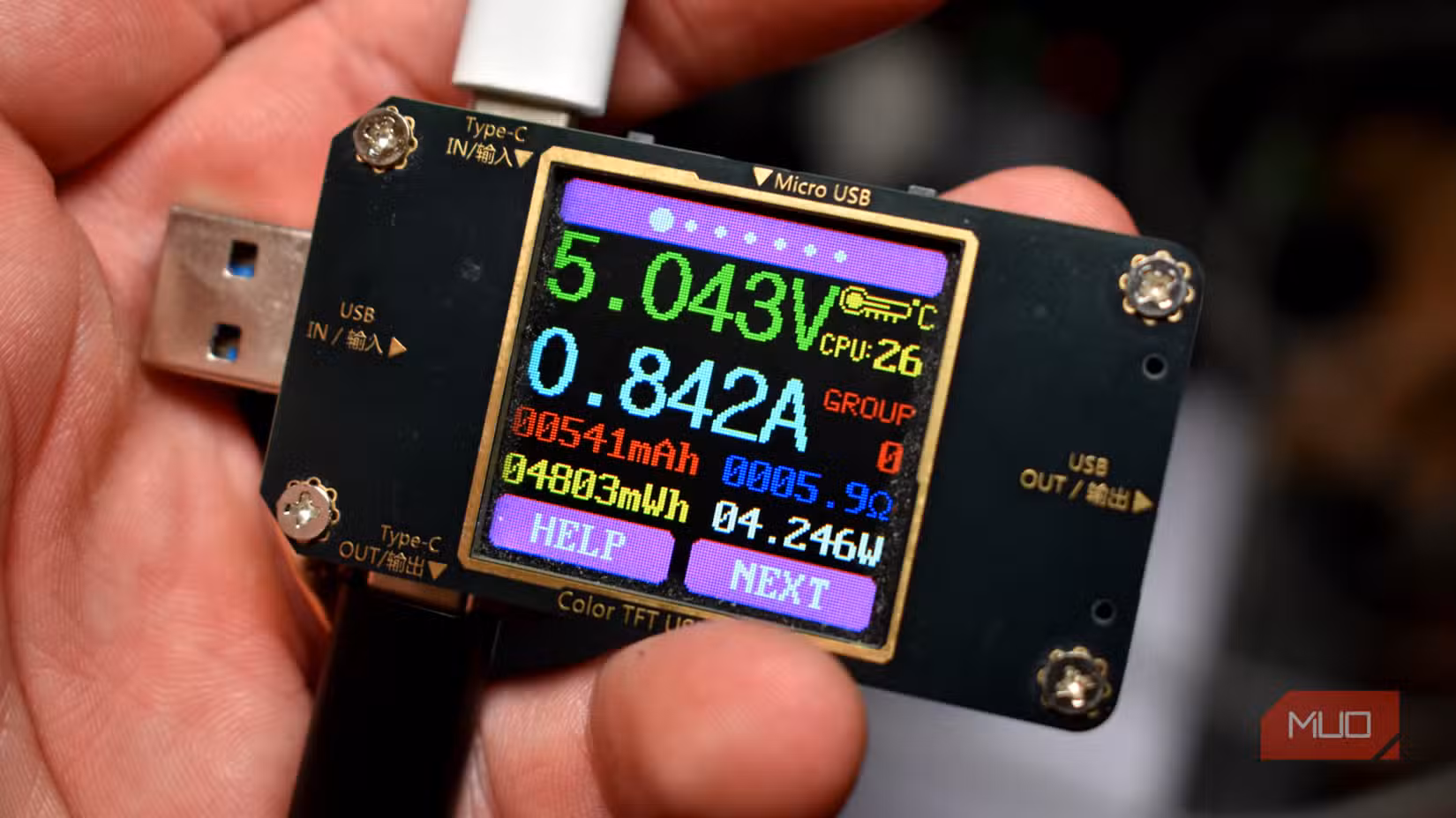 usb testing tool with usb c cables.