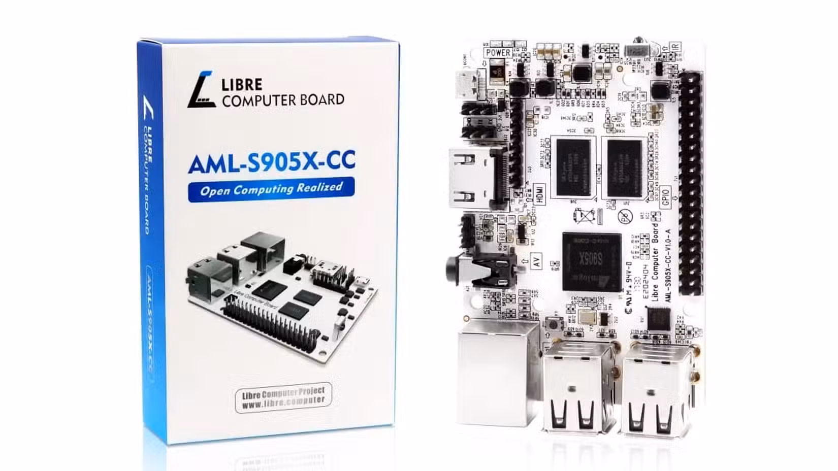 Libre Computer AML-S905X-CC top view