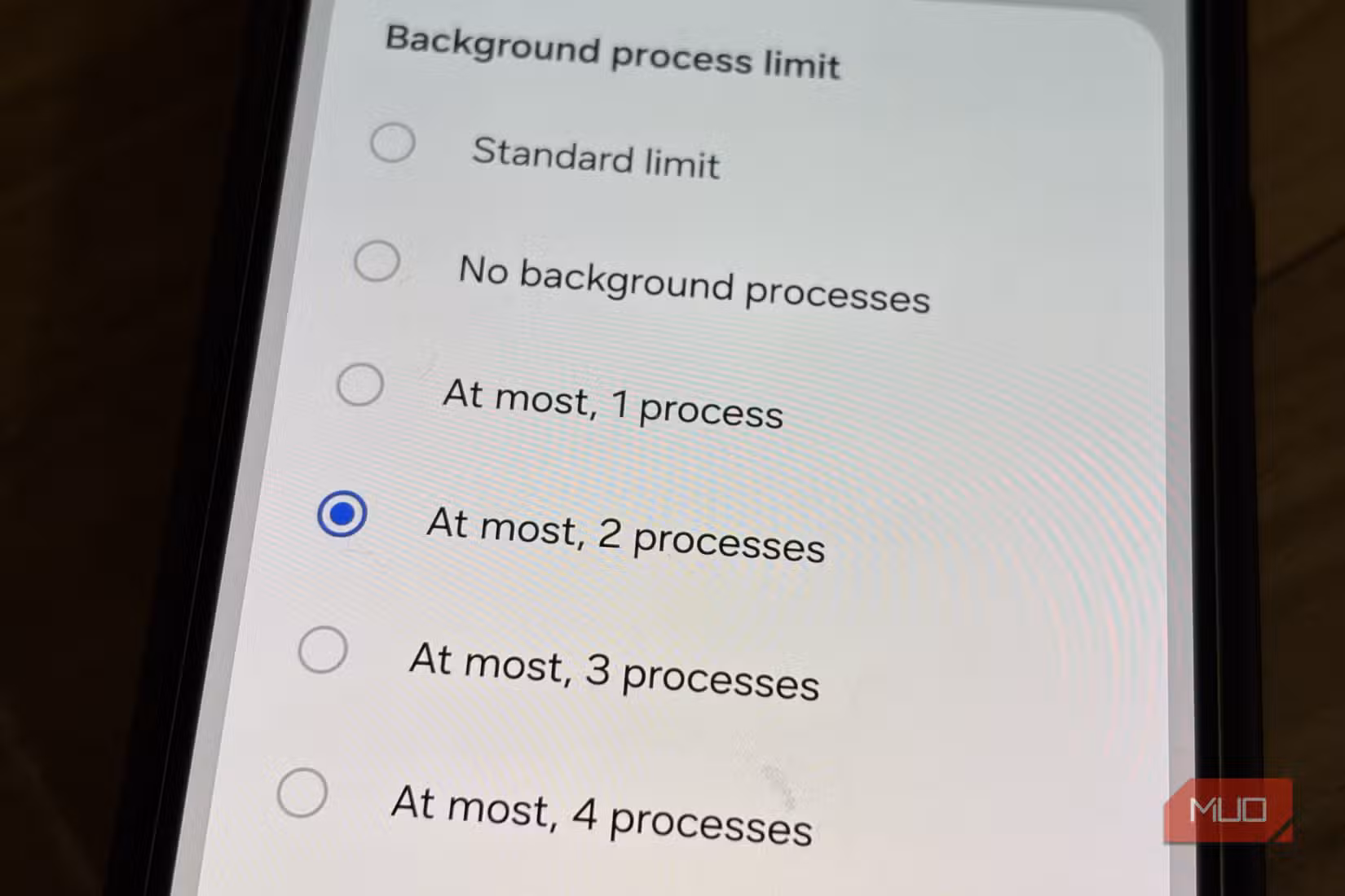 Background process limit on Samsung