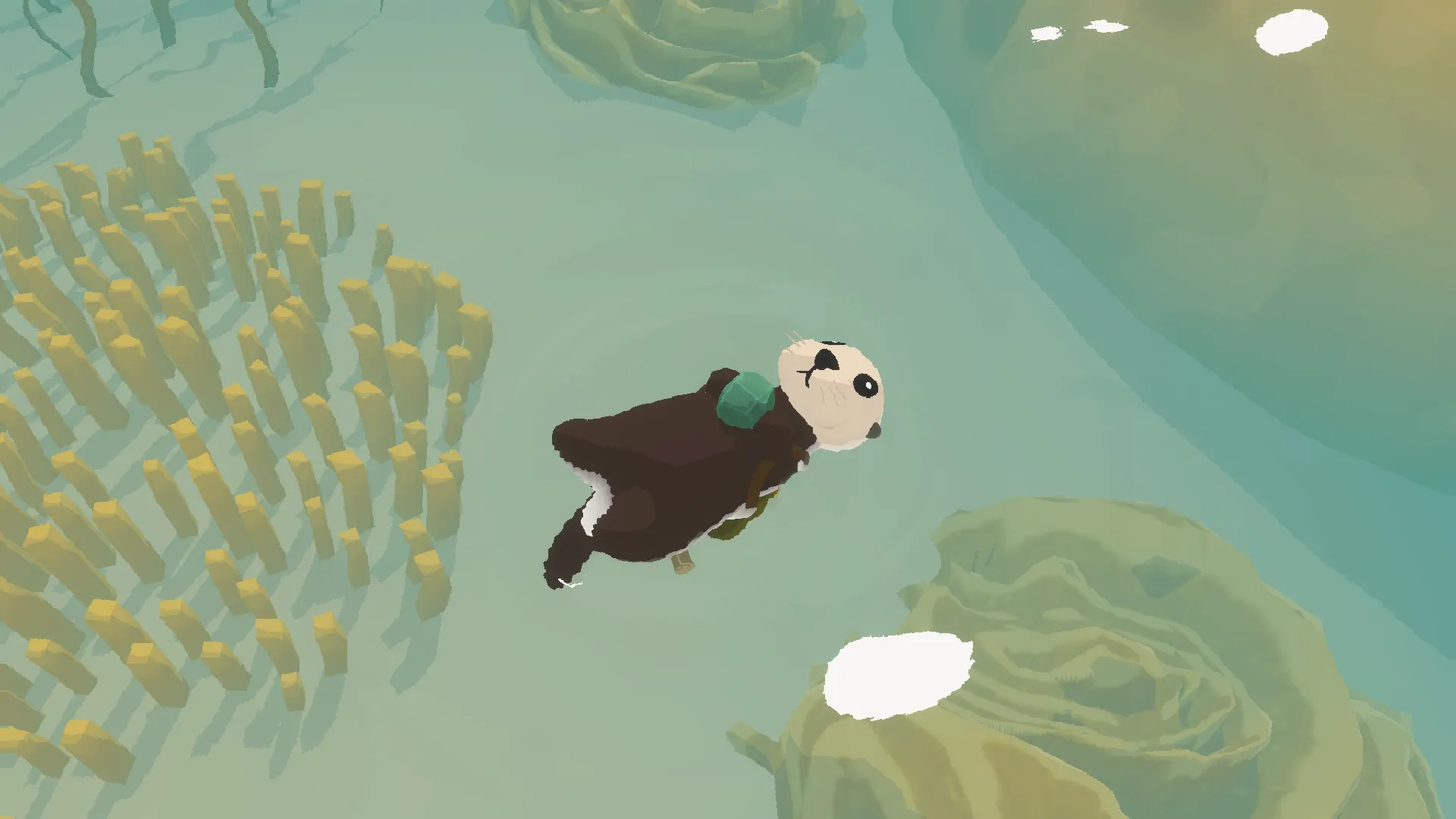 A screenshot from the video game Otterly Lost.