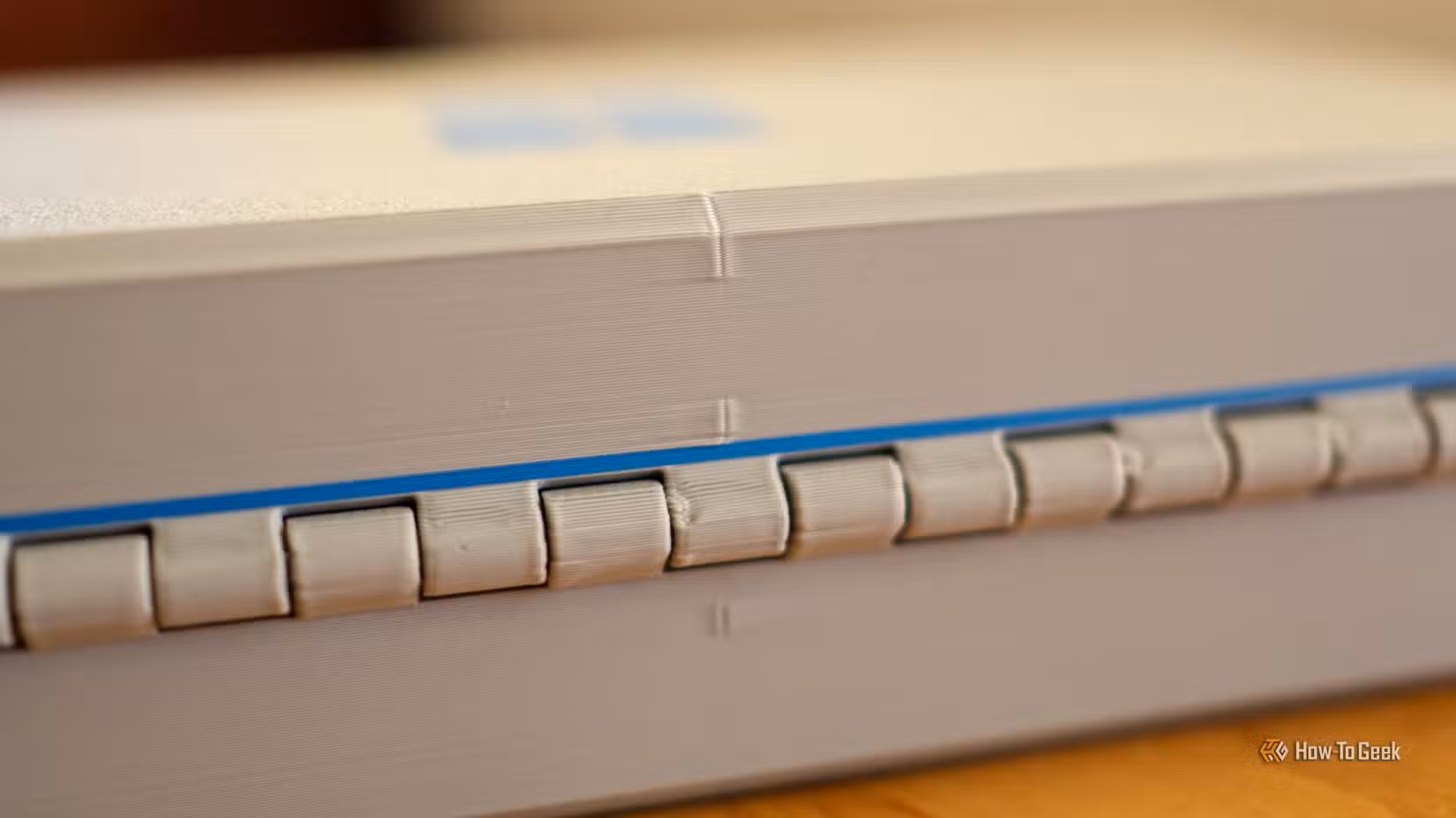 3D printed seams on a toolbox.