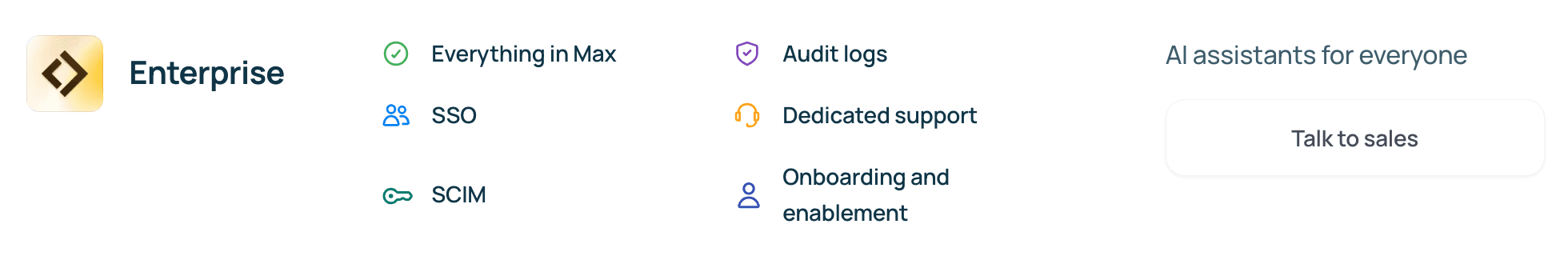 Overview of Lindy's Enterprise pricing tier.