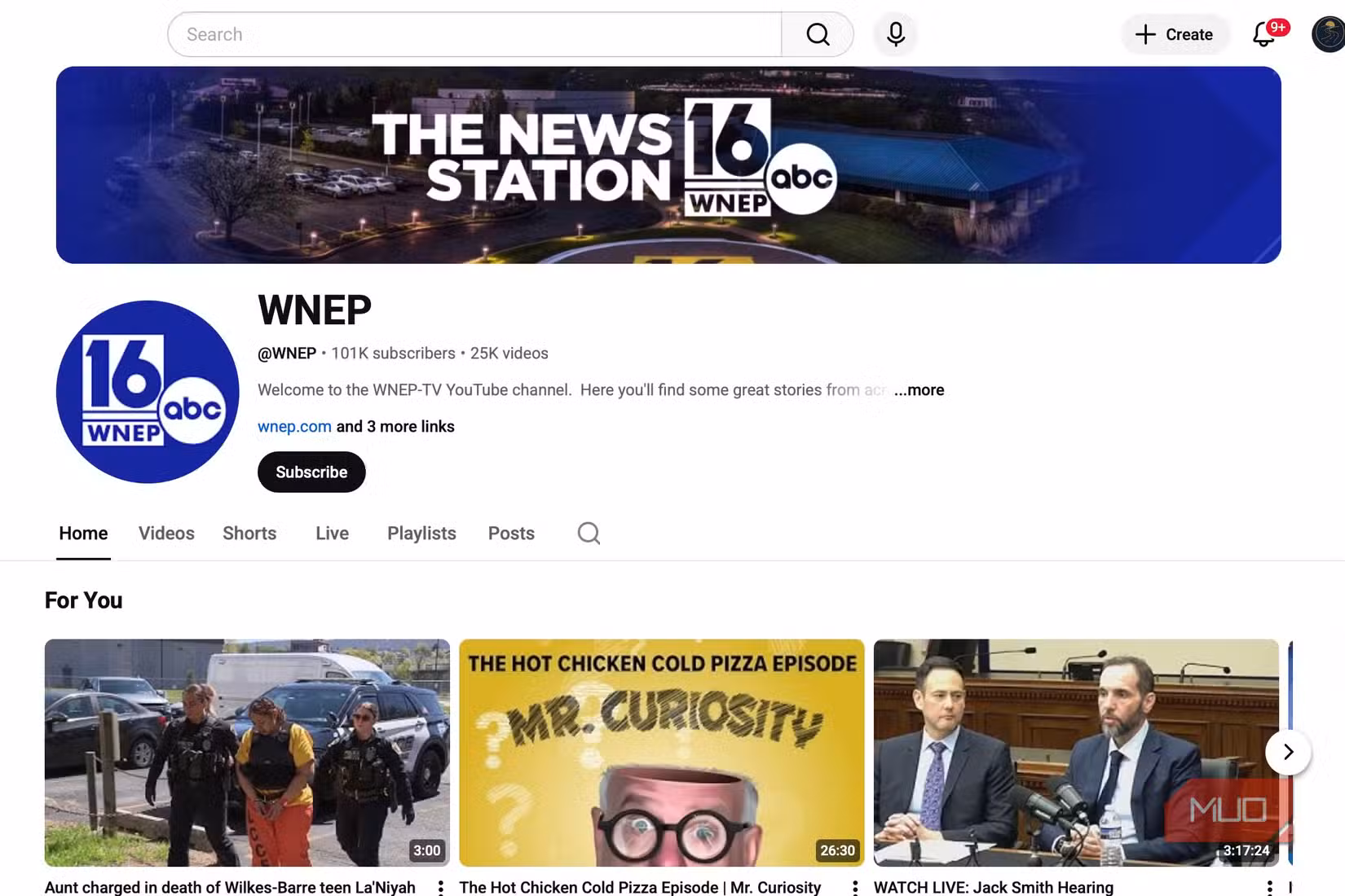 WNEP TV on YouTube.