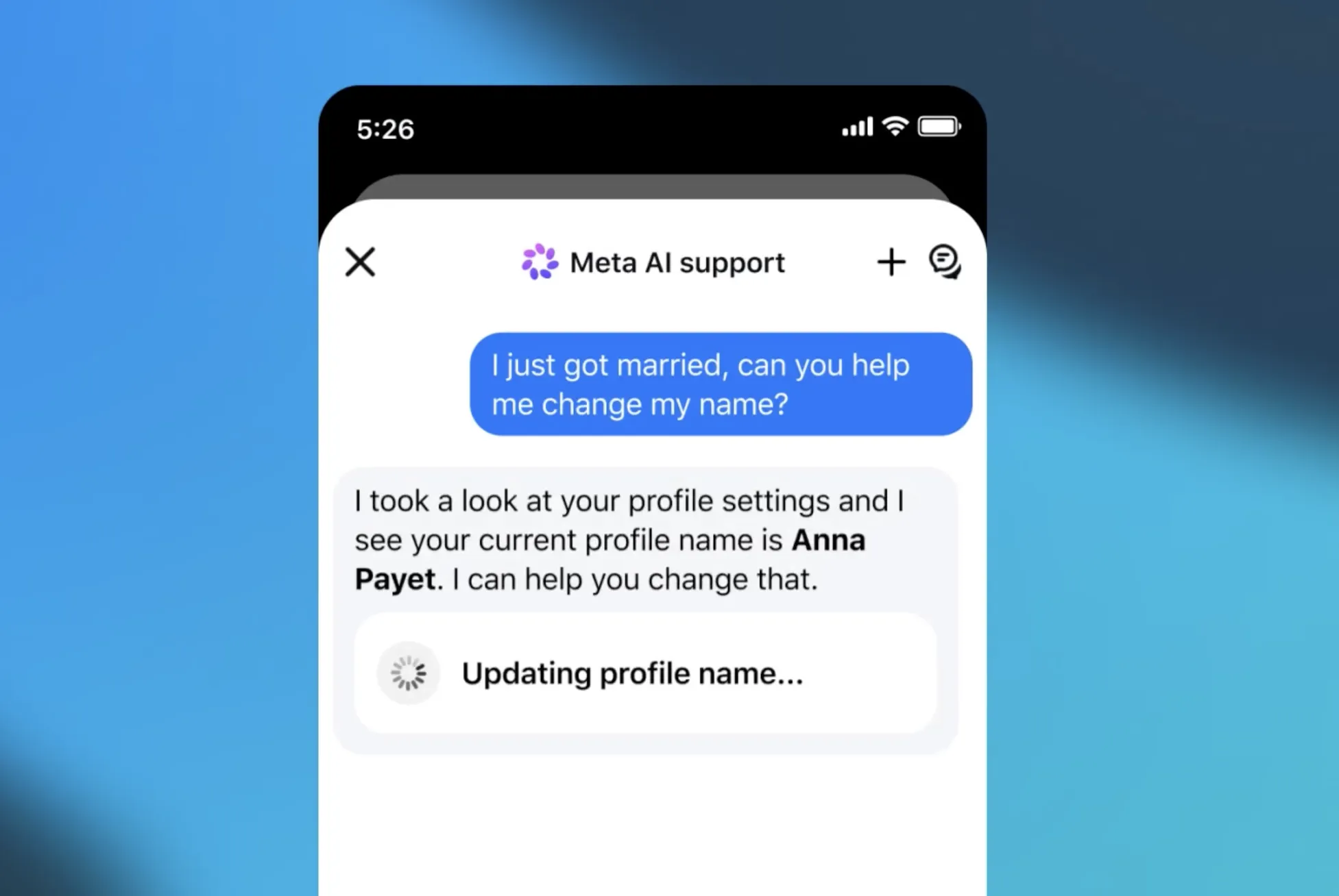 meta-chatbot-support