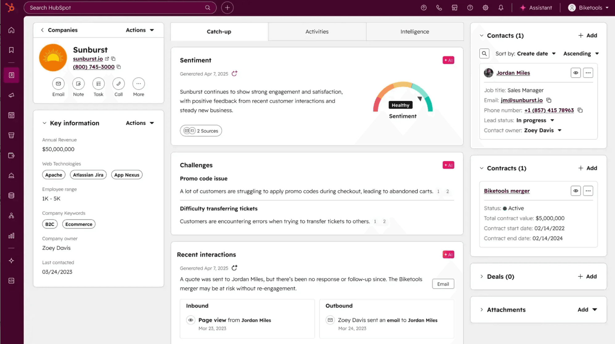 HubSpot, our pick for the best customer success tool for unified CRM