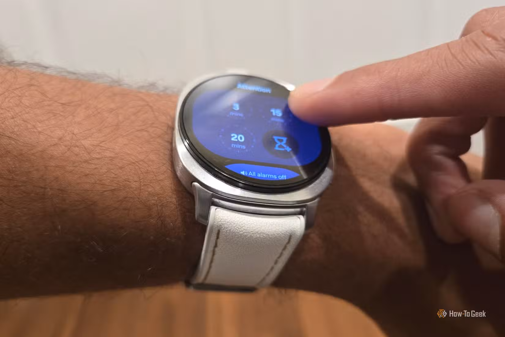 Touch Bezel being used on a Samsung Galaxy Watch 8
