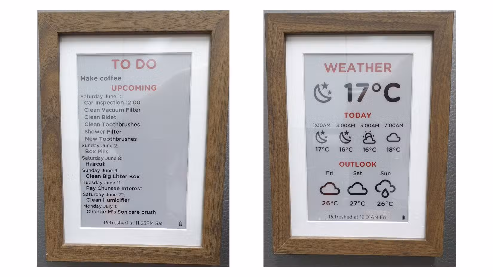 ESPHome E-Ink projects.