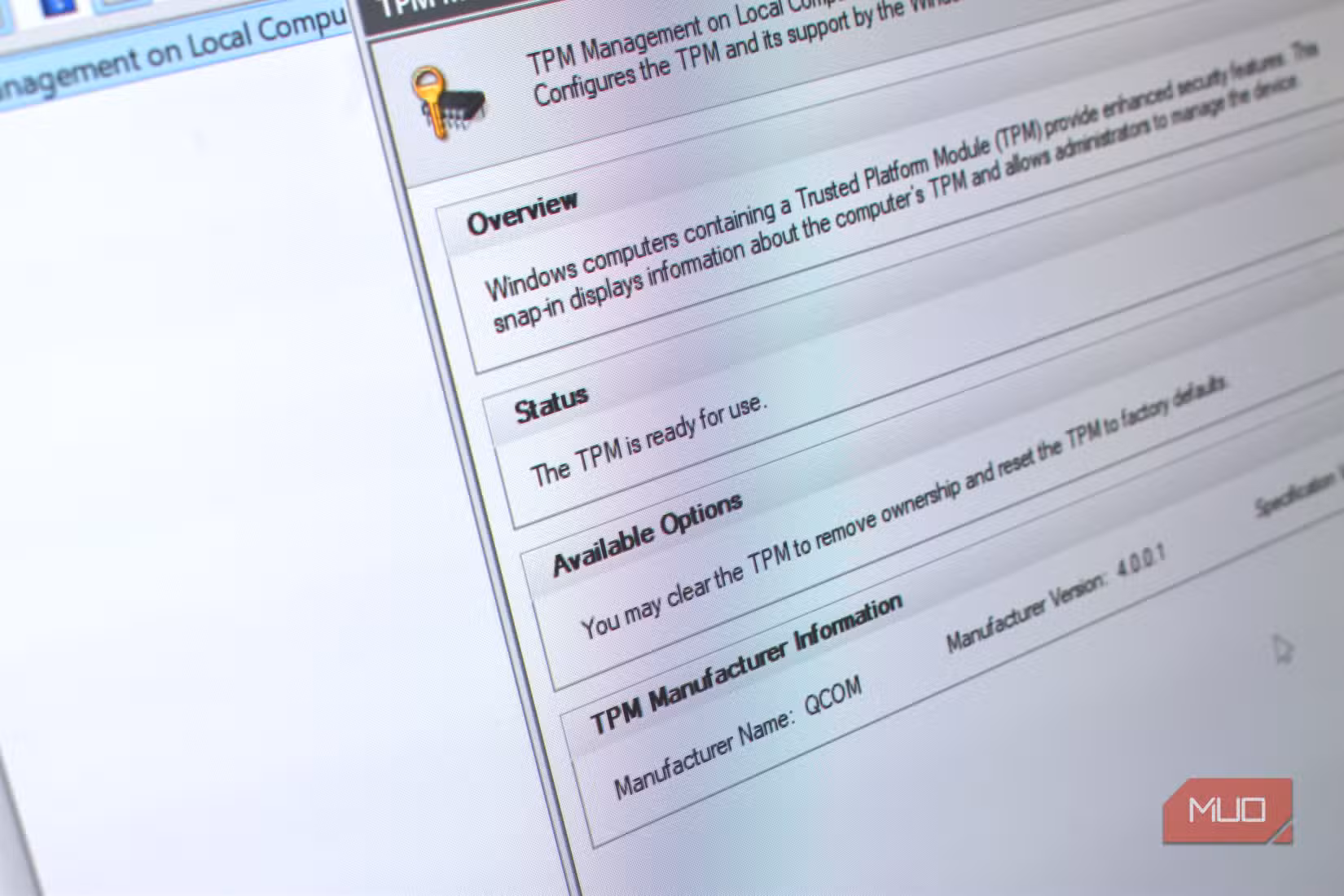 windows 11 tpm status.