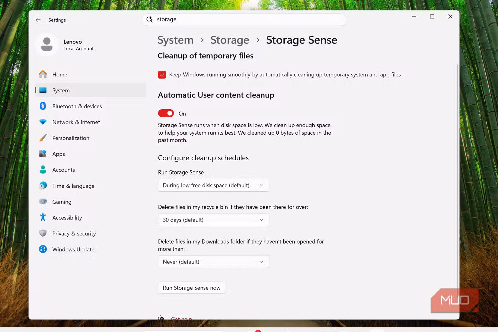 storage