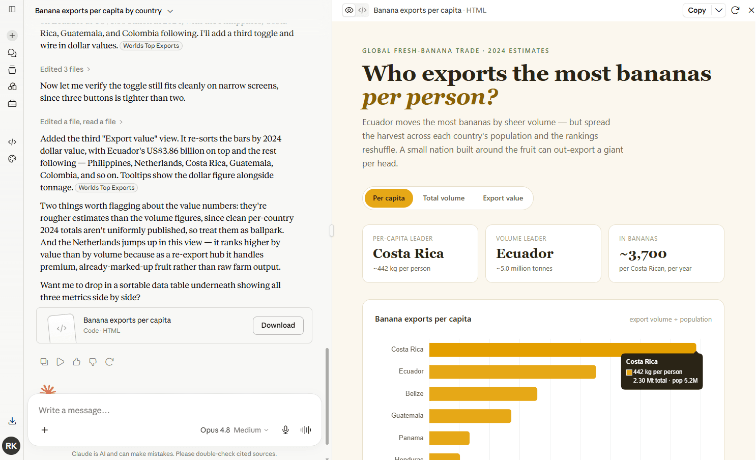 Feature preview window in Claude with the analysis tool feature enabled.