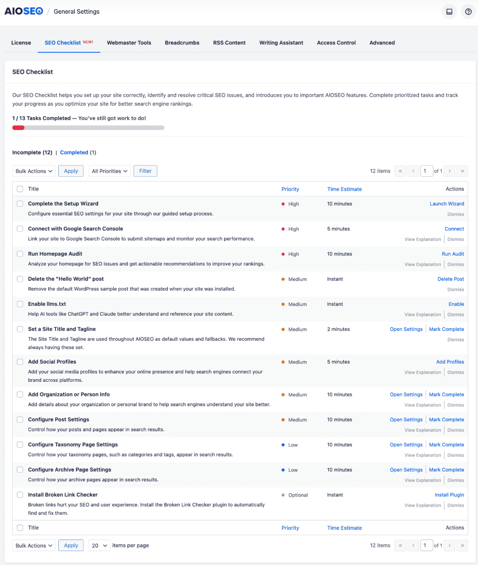 AIOSEO, our pick for the best plugin for overall SEO assistance