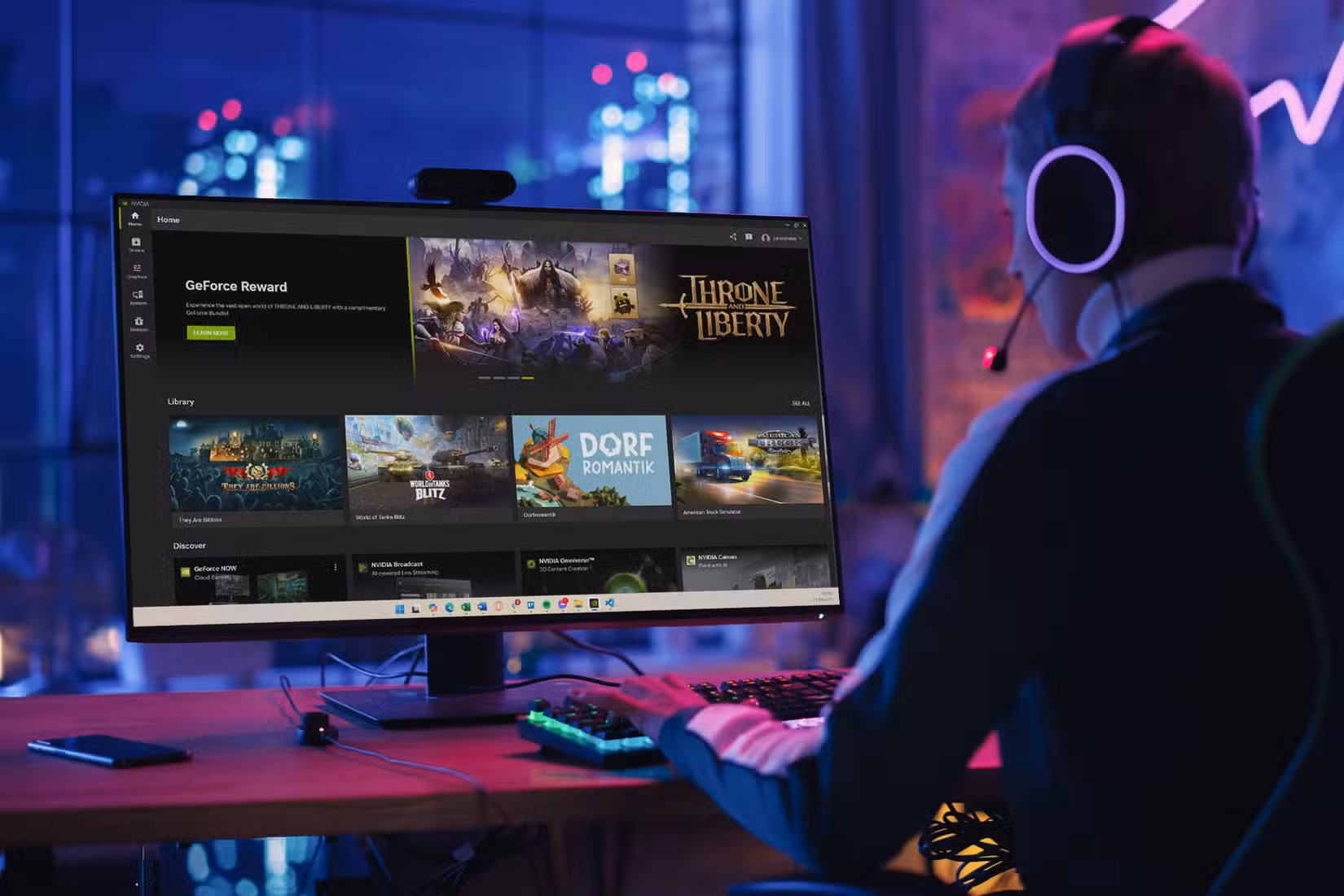 Gamer making changes on the Nvidia App