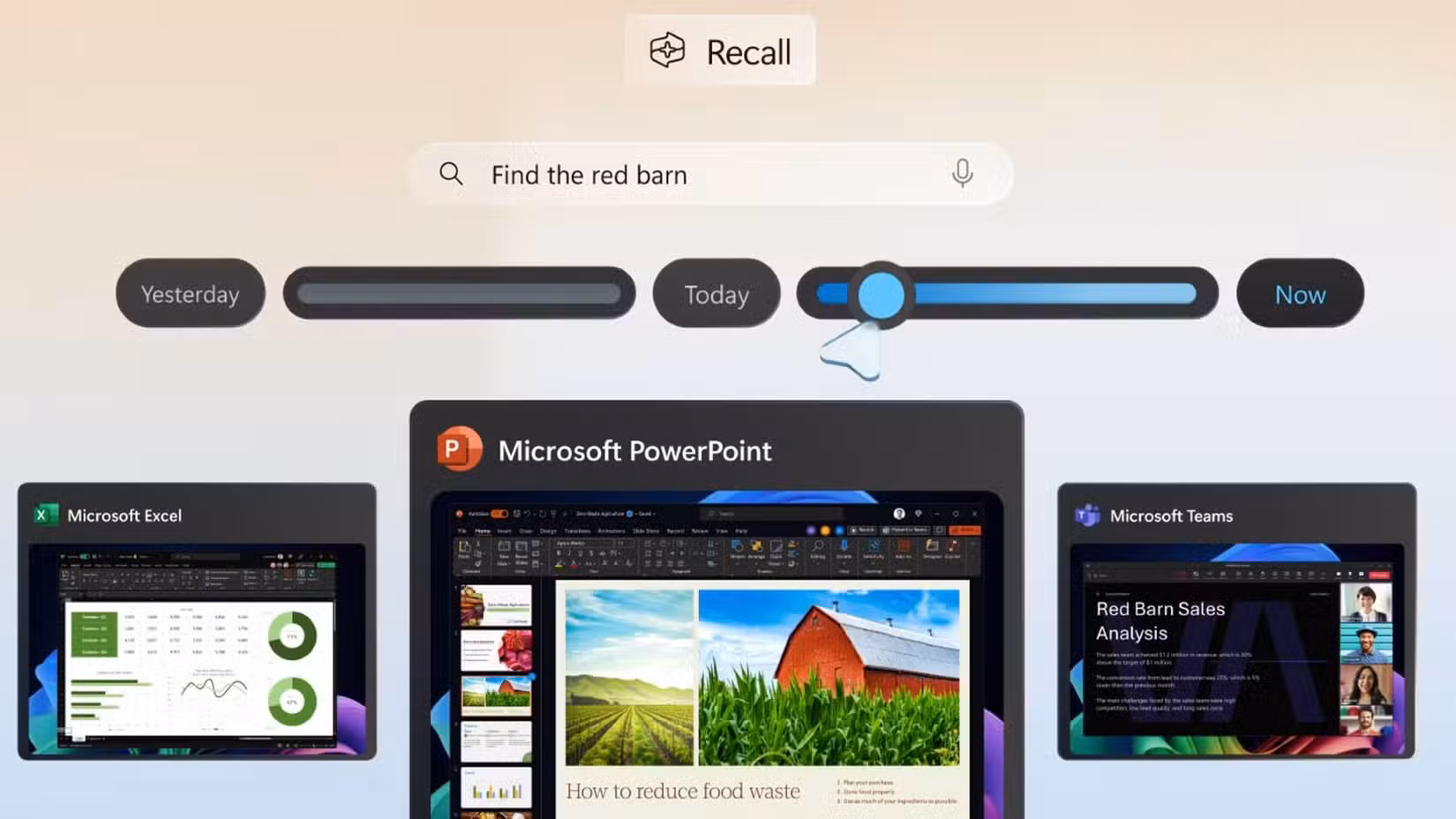 Windows Recall showing off how much it views your work.