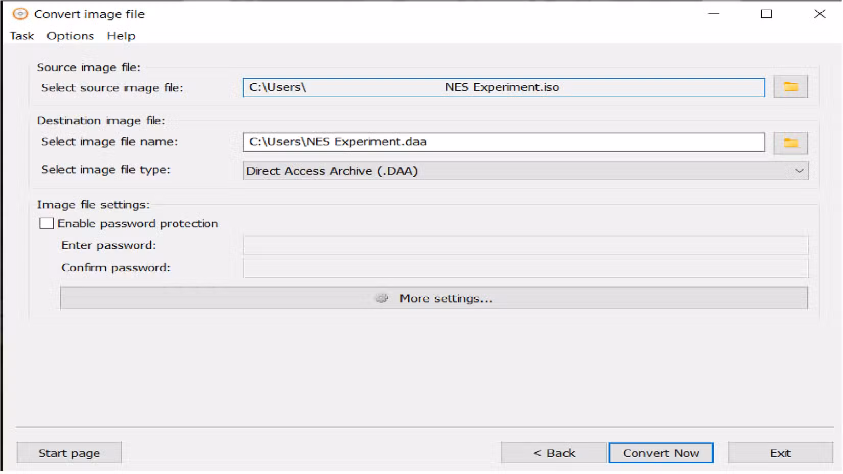 Converting an iso into a data file in Anyburn.