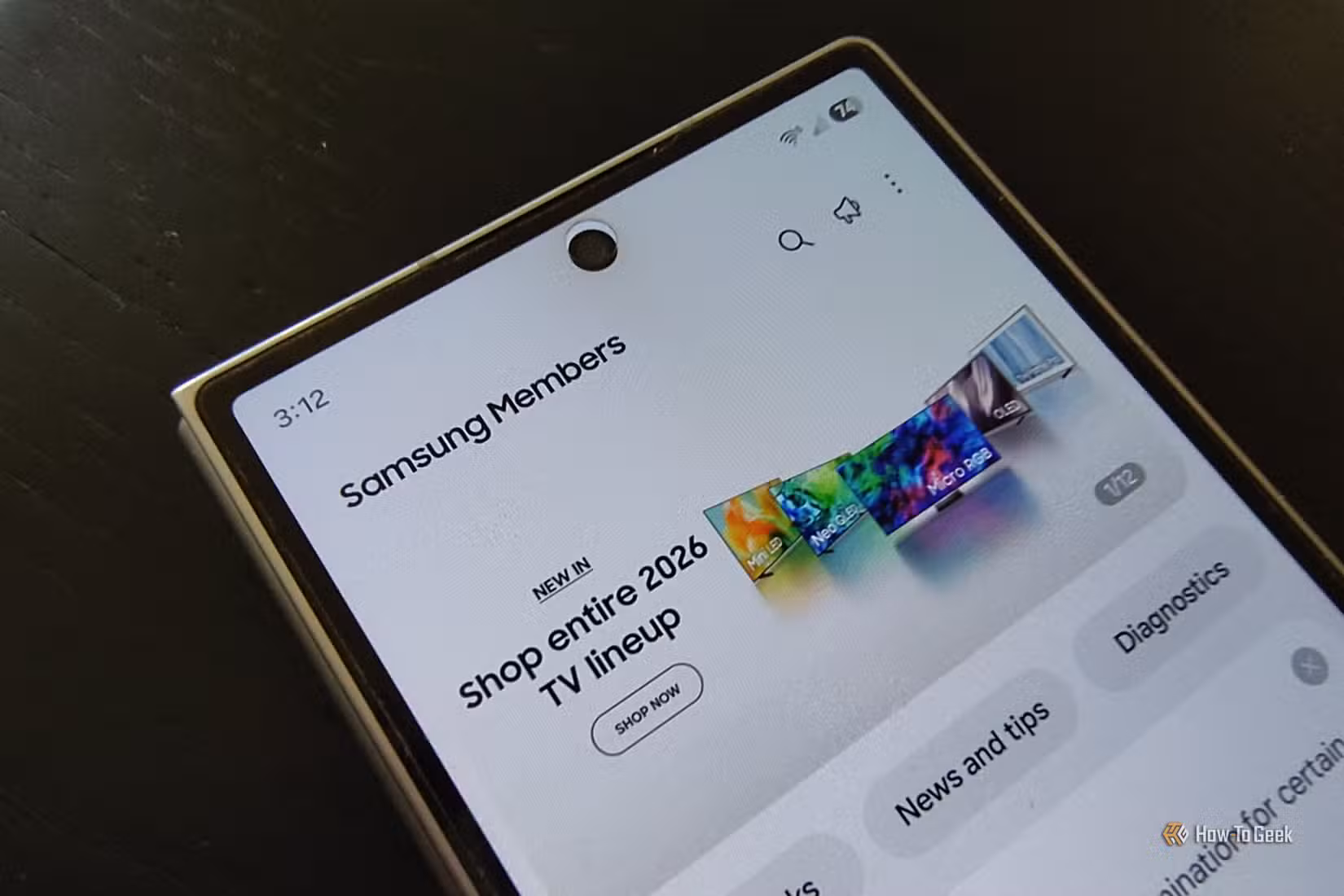 The Samsung Members app on a Samsung Galaxy Z Fold 6.
