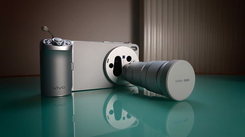 Vivo X300 Ultra with teleconvertor lens.