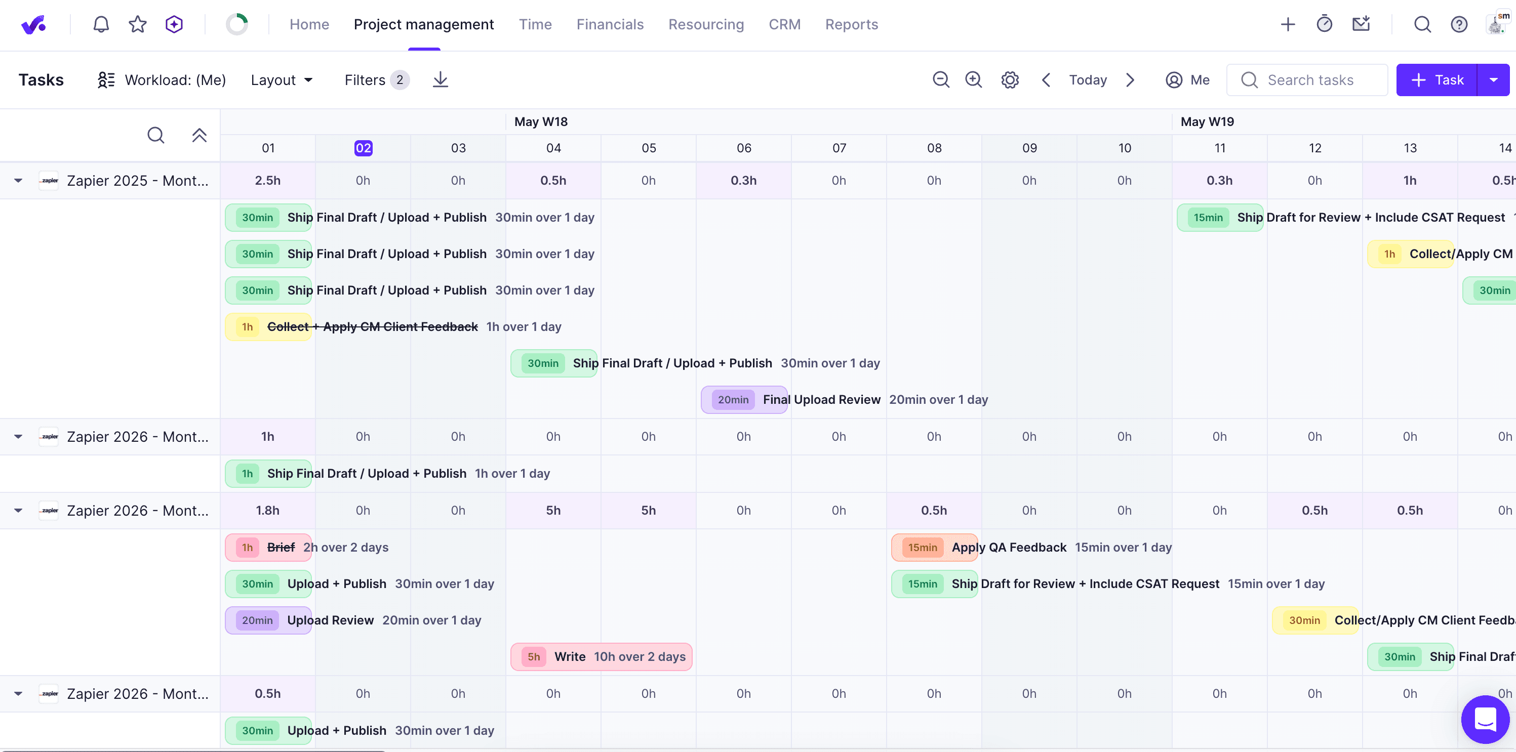 Productive, our pick for the best creative project management software for profitability tracking