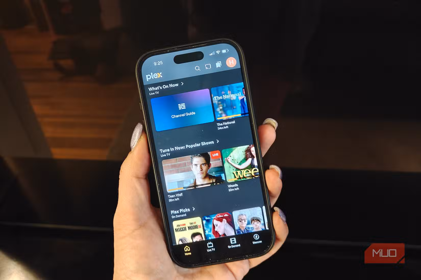 plex phone whats on now