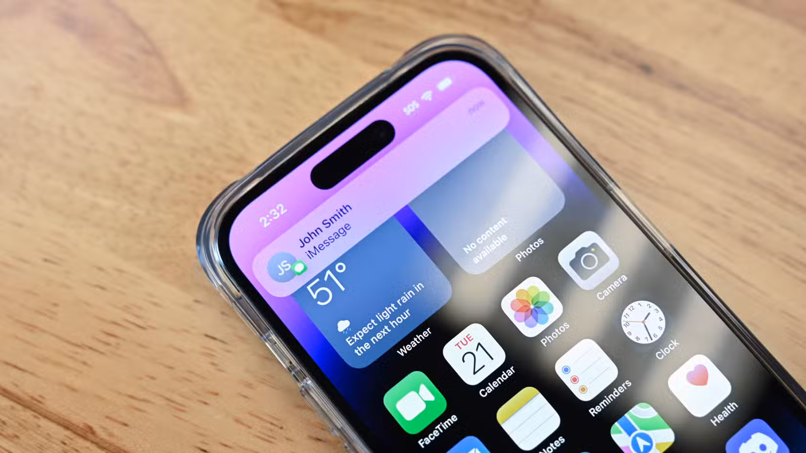 iMessage Notification on an iPhone