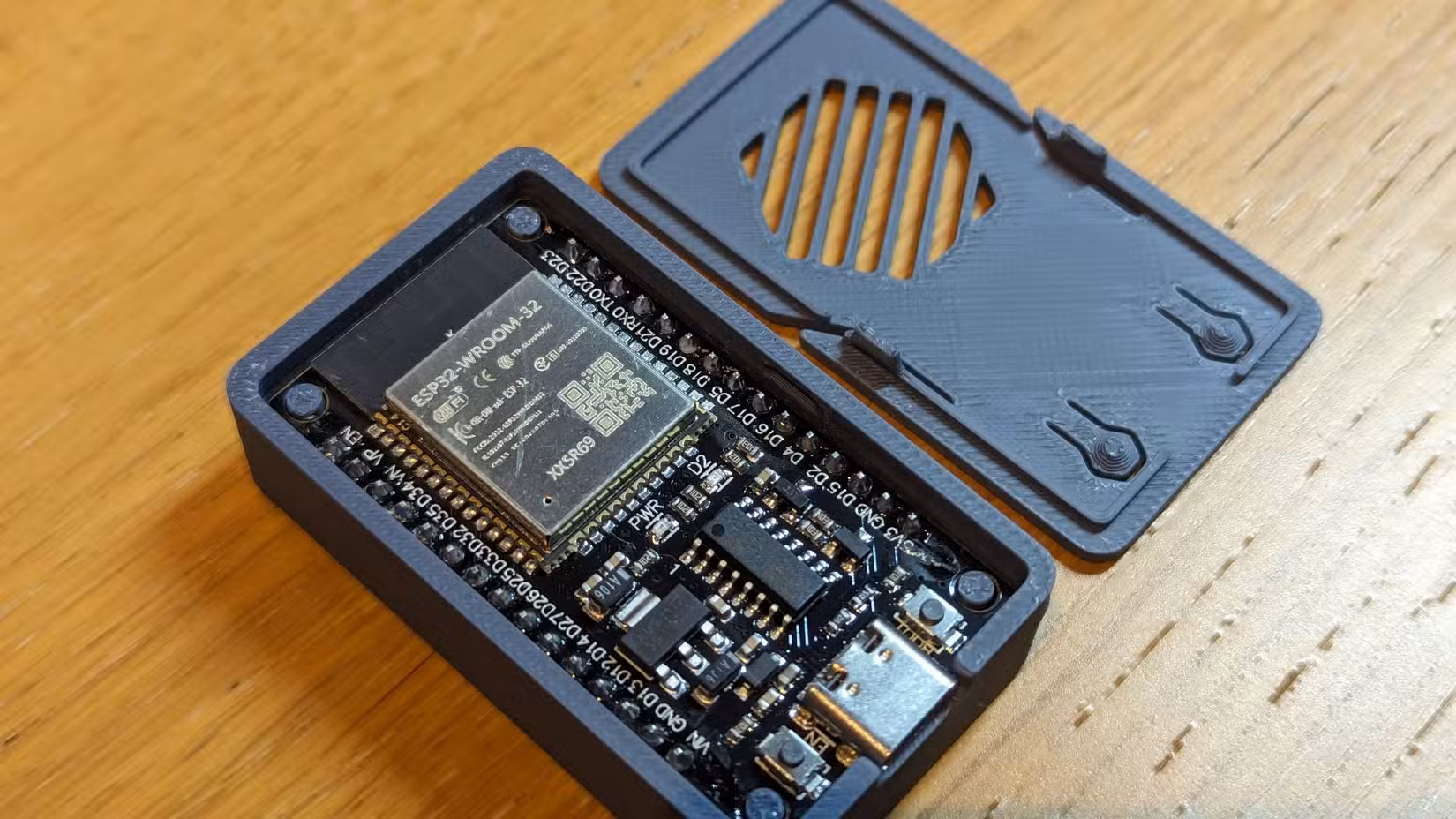 ESP32 development board case by PLAUK on MakerWorld.
